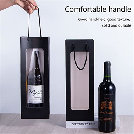 Wine Gift Bags with Window - 20 Pack,14.2