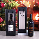 Wine Gift Bags with Window - 20 Pack,14.2" Wine Bags for Bottles - Halloween, Birthday, Housewarming, Dinner Party, Business - Black