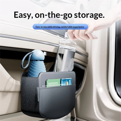 2Pcs Multifunctional Car Storage Box,Trash Can, Auto Door Side Organizer,Large Capacity Storage Bag,Foldable Back Seat Storage Pocket, Car Accessories Organizer Box(Style B)