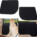 Dog Car Door Protector丨 2 Pack Extra Big & Thick Anti Pet Scratching Waterproof Vehicle Door Covers Guard Truck Interior Panel Safe SUV Universal 600D Black (Angular)