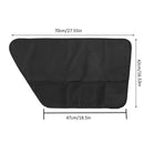 Dog Car Door Protector丨 2 Pack Extra Big & Thick Anti Pet Scratching Waterproof Vehicle Door Covers Guard Truck Interior Panel Safe SUV Universal 600D Black (Angular)