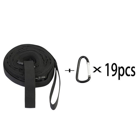 Campsite or Garden Supplies Storage Strap with  Hooks | Hanging Your Camping Gear from a Tree | Vertical or Horizontal Organizer