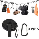 Campsite or Garden Supplies Storage Strap with  Hooks | Hanging Your Camping Gear from a Tree | Vertical or Horizontal Organizer