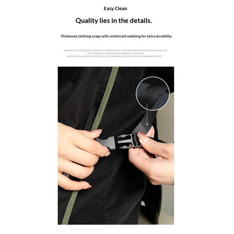 Waterproof Unisex Work Apron Ultralight Chef Waiter Work Overalls Apron for Women Men with Pockets Adjustable Buckle Design Hair Stylist Apron for Garden Cooking