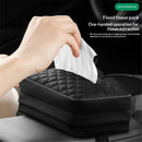 Car Tissue Holder, Car Napkin Cover, Car Tissue Box, Car Tissue Paper Box, Napkin Holder for Car, Tissues Box Suitable for Standard Tissues - Black
