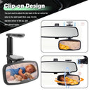 Forward Facing Baby Car Mirror - Clip On Car Mirror for Baby,  Shatterproof & Shakeproof, Newborn Essentials