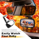 Forward Facing Baby Car Mirror - Clip On Car Mirror for Baby,  Shatterproof & Shakeproof, Newborn Essentials