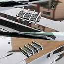 Door Hood Fender Vent Side Intake Air Flow Net Grille Trim Cover Decal Auto Stickers Universal For All Cars SUVs (2PCS)