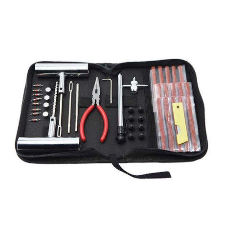 Tire Repair Kit 46Pcs Tire Patch Kit with Connectors Diaper Repair Tools Tyres and Connectors Patch Kit for Car Motorcycle Truck Tractor Trailer