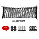 Cargo Net Stretchable, Car Exterior Accessories, Adjustable Elastic Trunk Storage Net with Hook for SUVs, Cars and Trucks (43.3x15.87 Inch)