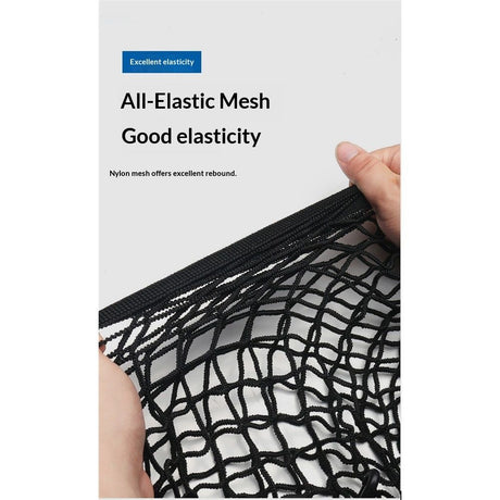 Cargo Net Stretchable, Car Exterior Accessories, Adjustable Elastic Trunk Storage Net with Hook for SUVs, Cars and Trucks (43.3x15.87 Inch)