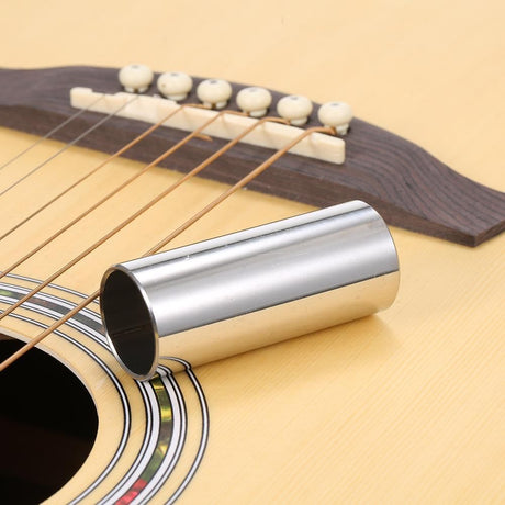 4Pcs Guitar Slide Set, Stainless Steel Cylinder Tube Electric Guitar Slide Tone Bar Accessory Lap Steel Guitar Short Guitar Slide