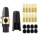 44 Pcs Saxophone Mouthpiece Kit - Includes Metal Ligature Reeds Cushions Pads and Plastic Cap Mouthpiece Kit Saxophone Mouthpiece