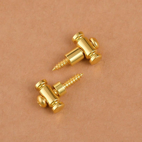 Guitar Roller String Retainers(Set of 2) – String Guide, Strings Trees Replacement Part for Electric Guitars, SR1 Gold