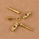 Guitar Roller String Retainers(Set of 2) – String Guide, Strings Trees Replacement Part for Electric Guitars, SR1 Gold