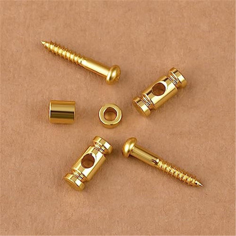 Guitar Roller String Retainers(Set of 2) – String Guide, Strings Trees Replacement Part for Electric Guitars, SR1 Gold