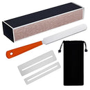 Guitar Fingerboard Luthier Tool Set Including Guitar Fret Crowning Luthier File, Fret Leveling Beam Sanding Leveler Beam and Fingerboard Guard Protectors for Guitar Bass