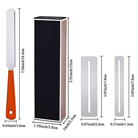 Guitar Fingerboard Luthier Tool Set Including Guitar Fret Crowning Luthier File, Fret Leveling Beam Sanding Leveler Beam and Fingerboard Guard Protectors for Guitar Bass