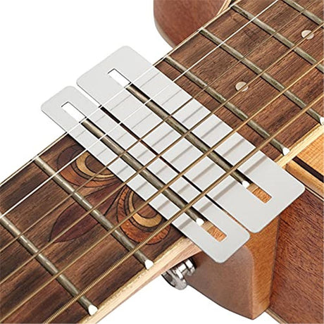 Guitar Fingerboard Luthier Tool Set Including Guitar Fret Crowning Luthier File, Fret Leveling Beam Sanding Leveler Beam and Fingerboard Guard Protectors for Guitar Bass