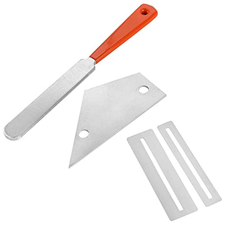 Guitar Luthier Tool Set, Fret Rubber Hammer, Fret Crowning File, Fret Leveling Beam Sanding Leveler Beam, Fret Rocker, Fingerboard Guards, String Spreaders for Guitar Bass