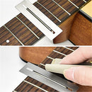 Guitar Luthier Tool Set, Fret Rubber Hammer, Fret Crowning File, Fret Leveling Beam Sanding Leveler Beam, Fret Rocker, Fingerboard Guards, String Spreaders for Guitar Bass
