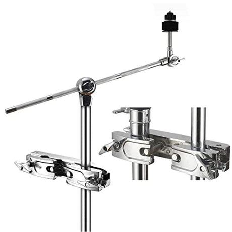 Silver Multi-clamp, Adjustable Quick Release Multi-clamp Construct with Premium Stainless Steel Material, Cymbal Stand Mount Holder for Drum Cymbal Stands & Holders