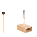 512 Hz Tuning Fork with Resonance Box, Aluminum Alloy, Wooden Speaker, Ideal for Sound Healing, SPA Aromatherapy, Tuning Fork Resonance Teaching, Hearing Tests, Meditation etc.