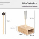 512 Hz Tuning Fork with Resonance Box, Aluminum Alloy, Wooden Speaker, Ideal for Sound Healing, SPA Aromatherapy, Tuning Fork Resonance Teaching, Hearing Tests, Meditation etc.