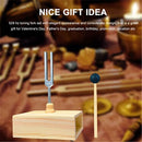 512 Hz Tuning Fork with Resonance Box, Aluminum Alloy, Wooden Speaker, Ideal for Sound Healing, SPA Aromatherapy, Tuning Fork Resonance Teaching, Hearing Tests, Meditation etc.