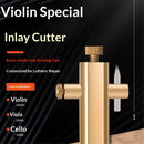 1set Brass Purfling Tools Inlay Inlaid Groove Carver Knife Luthier Tools for Making Violin Viola (including violin string cutter and kick string cutter)