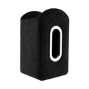 Car Seat Organizer,Suede Leather Tissue Holder fit for Kleenex tissues, Car Seat Side Organizer for Napkin, Drink, Phone, etc (Black)