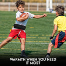 Football Hand Warmer Pouch- Soft Warm Windproof Sports Hand Warming Pouch with Zipped Pocket Adjustable Strap, Youth Hand Warmer Hand Muff for Football Hiking Camping Cycling Outdoor Recreation