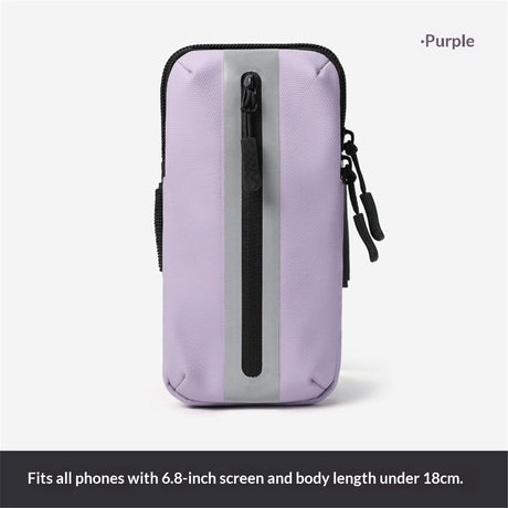 Running Phone Holder Armband,  Arm Bands for Exercise, Running Arm Bands for Cell Phone, Phone Purse Cell Phone Holder for Walking (Purple)