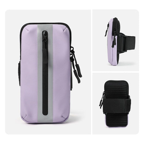 Running Phone Holder Armband,  Arm Bands for Exercise, Running Arm Bands for Cell Phone, Phone Purse Cell Phone Holder for Walking (Purple)