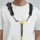 Saxophone Shoulder Strap, Double Shoulder Leather Adjustable Sax Strap with Metal Beam & Sturdy Adjuster, Reduce Neck Stress, Good Comfort, for Alto/Tenor/Baritone/Soprano Saxophone