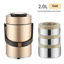 67oz Upgraded Thermos for Hot Food, 3-Layer Stackable Food Thermos, Soup Thermos Jar , Ideal for Office, Outdoor Meals, and Various Occasions (67 oz )