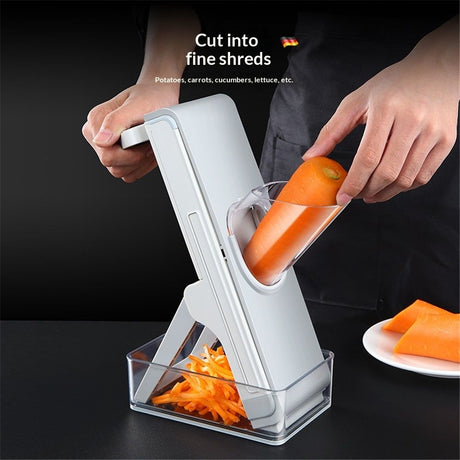 Safer Food Slicer, Thickness Adjustable Vegetable Chopper, Onion Slicer Tomato Cutter Dicer, Multifunctional Kitchen Food Fruit