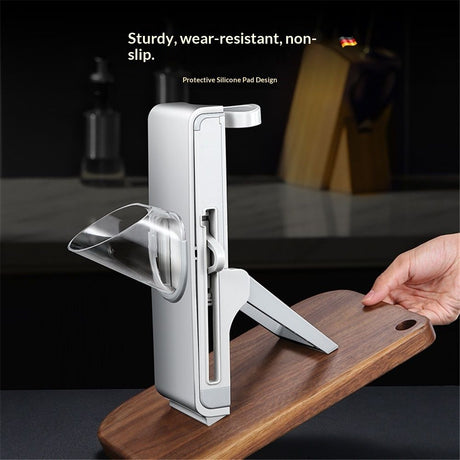 Safer Food Slicer, Thickness Adjustable Vegetable Chopper, Onion Slicer Tomato Cutter Dicer, Multifunctional Kitchen Food Fruit