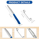 Quick Slicing Knife, New 3 in 1 Multifunctional Fruit Peeling Knife with Removable Spring, Kitchen Household Sharp Stainless Steel Fruit and Vegetable Fruit Slicing Knife (3pcs)