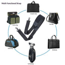 Universal Shoulder Strap, Neoprene Thick Padded Bag Strap with Double Adjustable Buckles and Metal Hooks, Ideal for Briefcases, Computer Satchels, Crossbody Bags, Luggage(Supple)