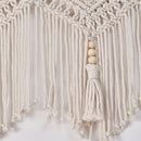 Doorway Curtains Wall Hanging Window Curtain Panels Closet Room Divider Boho Wedding Decor Backdrop Boho Kitchen Valance (Ivory White, 52''W x 21''H)