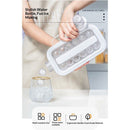 Ice Cube Trays 2 in 1 Portable Ice Ball Maker Kettle With 17 Grids Flat Body Lid Cooling Ice Pop/Cube Molds For Hockey,Cocktail,Coffee,Whiskey,Champagne,Beer,Juice,(White)
