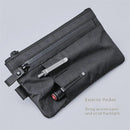 Minimalist Zipper Wallet - with  Blocking ID Card Holder Wallet with Zipper for Men with Multi-tool Slot（black）