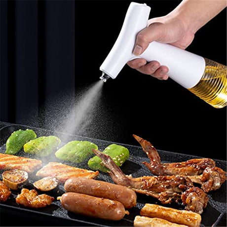 Electric Oil Sprayer for Cooking, 240ml Electric Oil Dispenser Automatic Cooking Oil Spray Bottle,  Oil Vinegar Soy Sauce Dispenser for Cooking Baking Roasting Frying