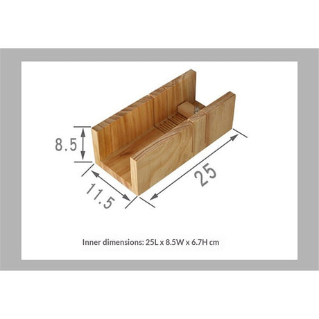 Wooden Soap Cutting Box, Soap Cutter Adjustable Wood Soap Slicer Cutting Tool Trimming for DIY Handmade Soaps Making Candles Trimming,