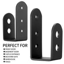 Door Barricade Brackets, 2 Pcs Door Security Barricade Brackets, Heavy Duty Doors Security Bracket for  Lumber, Open Bar Security Holder U Bracket