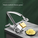 Stainless steel cheese slicer, hand cranked rotating cheese slicer, cheese slicer tool, creative cheese slicer（Conventional 9-10 holes）
