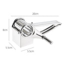 Stainless steel cheese slicer, hand cranked rotating cheese slicer, cheese slicer tool, creative cheese slicer（Conventional 9-10 holes）