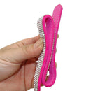 Bling Diamond Dog Collar for Females Girls, Fancy Sparkly Crystal Rhinestones,Reflective Stripe,Suit small  Dogs (rose pink XS)