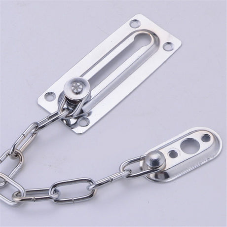 2 Pack Door Chain Lock, Heavy Duty Stainless Steel Locks for Inside Door, Durable and Rust-Proof, Child and Pet Safety Lock for Bedroom, Apartment, Hotel